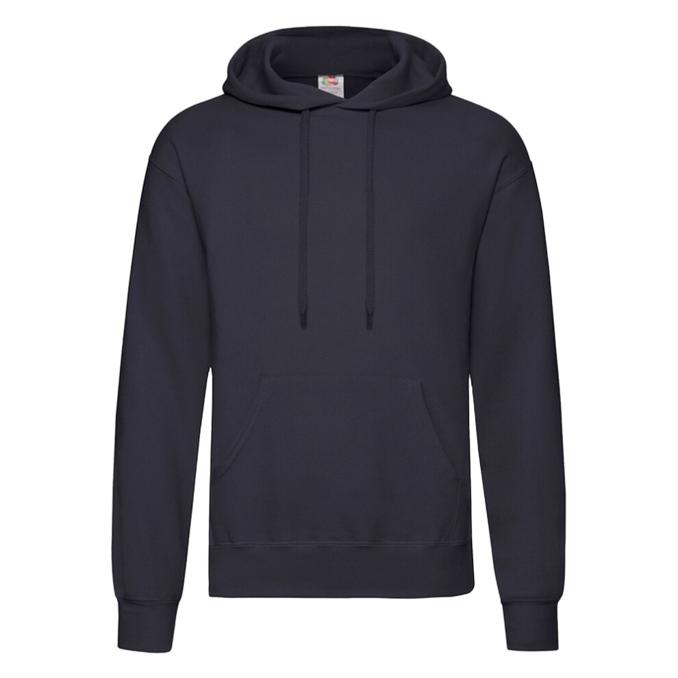 (XXL, Deep Navy) Fruit Of The Loom Mens Cotton Hoodie