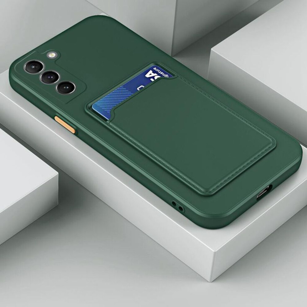 (midnight green, Samsung Galaxy A55) Case For Samsung Galaxy A05 A05s A15 4g 5g A25 A35 A55 Square Card Slot Holder Soft Phone Cover For Soft Silicon Coque