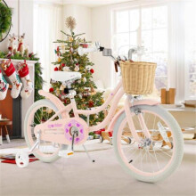 Total Tactic TS10130PI-18 18 in. Kids Bike with Training Wheels & Adjustable Handlebar Seat, Pink