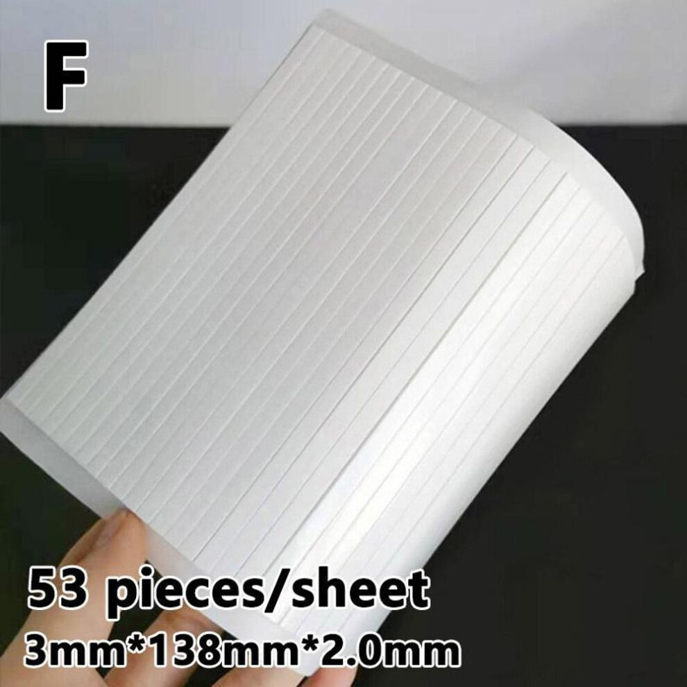 (F) 1sheets Hook And Loop Self Adhesive Fastener Tape Dots Double-sided Glue 3D Foam Strong Glue Diy