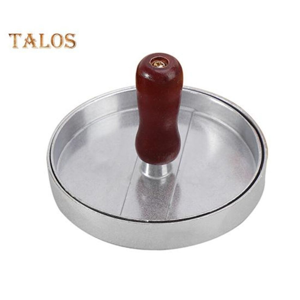 (silver) Hamburger Press Maker Mold Non-stick Food Grade Reusable Sausage Patty Burger Smasher For Home Camping
