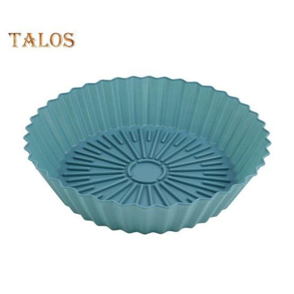 (blue) Air Fryers Pot Cold Heat Resistant Baking Food Grade Washable Air Fryers Oven Basket Liner Mat for Bakery