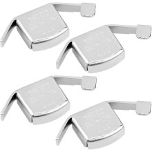 (As show, One size) LINJOU 4 Pcs Universal Magnetic Seam Guide Press Feet, Silver