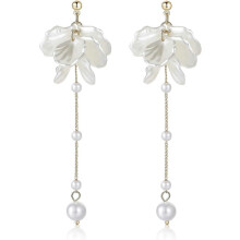 (As show, One size) LINJOU 3PCS Blossom Flower Dangle Long Drop Earrings for Women
