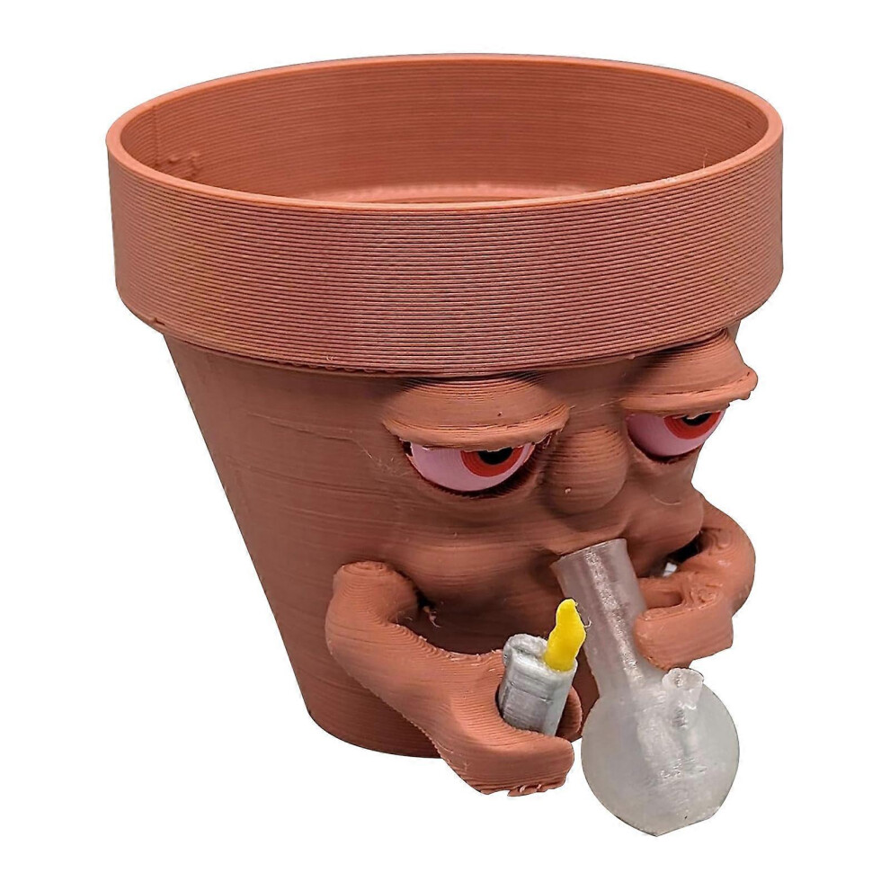 (White, One size) New Hot Funny Flower Growing Pots, Art Decoration Cactus Holder Succulent Planter Flower Pot, Decorative Flower Pot Cactus Holder Ga-image-OPC-PG56WT8-NEW