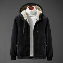 (2XL, Black) Boys Teen Students Plus Size Fleece Hooded Sweatshirt