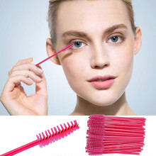 (G, One size) 100PCS Disposable Mini Eyelash EyeLash Makeup Brush Mascara Wands Applicator