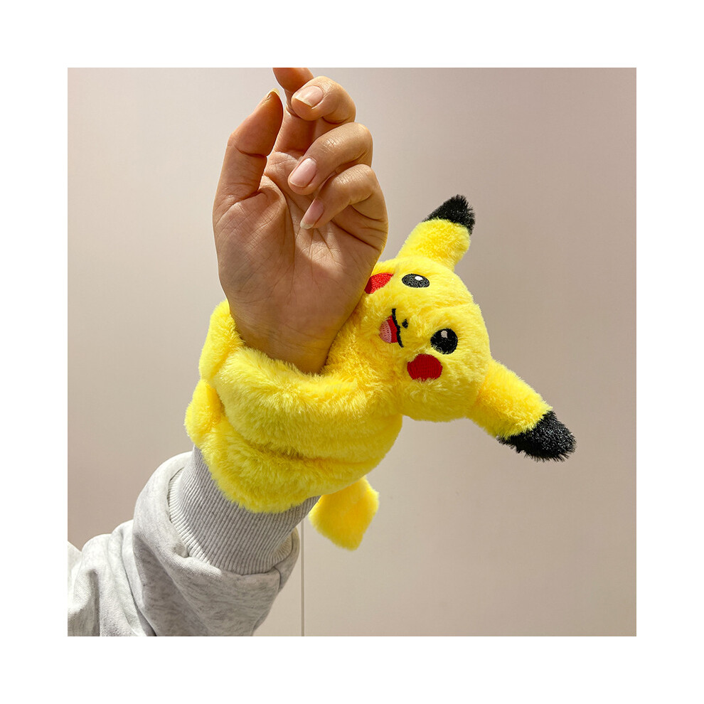 (Pikachu) Sweet Plush Capybara Wristband Toy Adorable Stuffed Animal Figure With Filling Soft