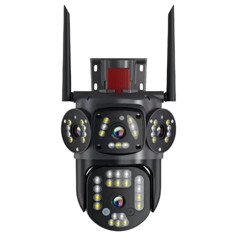 (4MP NO Card) New Eu 4k 8mp Hd Wifi Ptz Camera Outdoor 4mp Dual Lens Dual Screen Ai Auto Tracking Ip Camera Cctv Audio Video Surveillance P2p V380