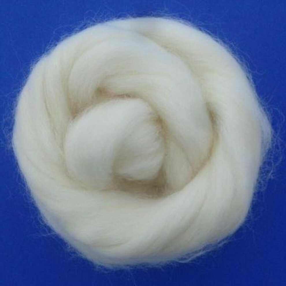 (White 50g) Random Color Wool Felt Handmade Felt Needle DIY Finger Cots Hand Craft Foam Wool Felt Kit