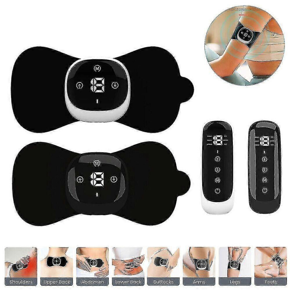 Spiez Blue,White (White, One Size) Neck Massager Muscle Stimulator Massager Therapy Pain Relief Tens Ems Machine