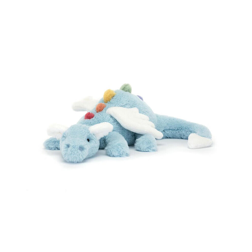 (Blue, 50cm/19.69in) Sky Jelly Dragon Plush Toy Cute Cartoon Girl Child Bedroom Doll Decoration Scene
