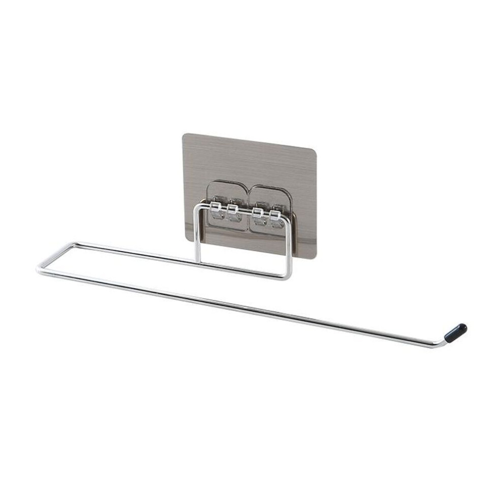 (as the picture) Kitchen Toilet Paper Holder Tissue Holder Hanging Bathroom Durable Self Adhesive Roll Paper Holder Towel Rack Stand Storage Rack
