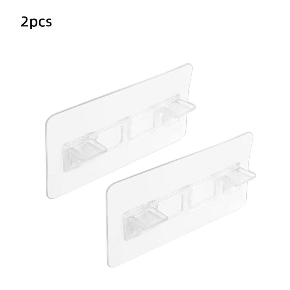 (2pcs) Self Adhesive Shelves Partition Holders Punch Free Shelf Support Peg Closet Brackets Cabinet Support Clips Wall Hanger Sticker