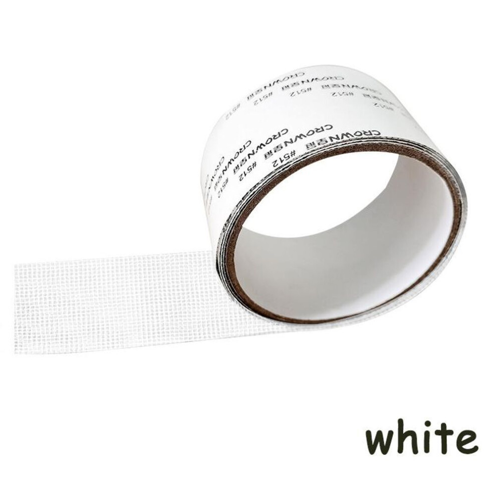(white, 1PCS) Self-adhesive Window Screen Mosquito Net Repair Tape Patch Covering Up Holes Mesh Sticker Anti-mosquito Window Door Subsidy Tape