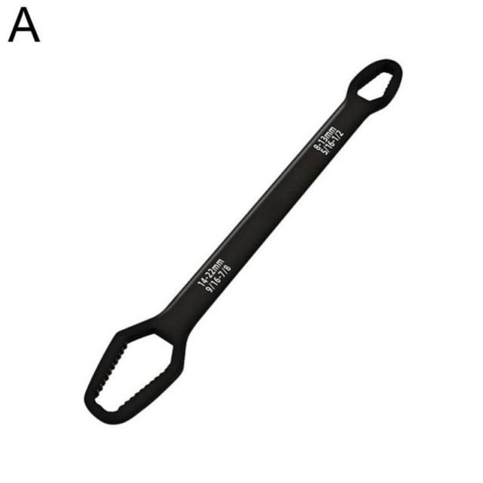 (black) 8-22mm Universal Torx Wrench Self-tightening Adjustable Glasses Wrench Board Double-head Torx Spanner Hand Tools For Factory