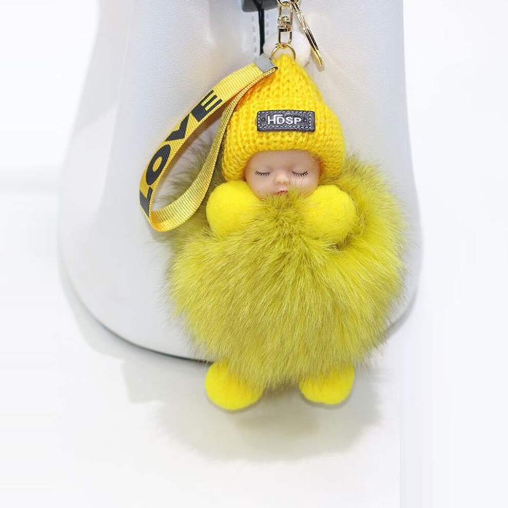 (Other) 9 CM Beauty For Lady Lovely Girl Bag Pendant Plush Doll Car Key Chain Pendant