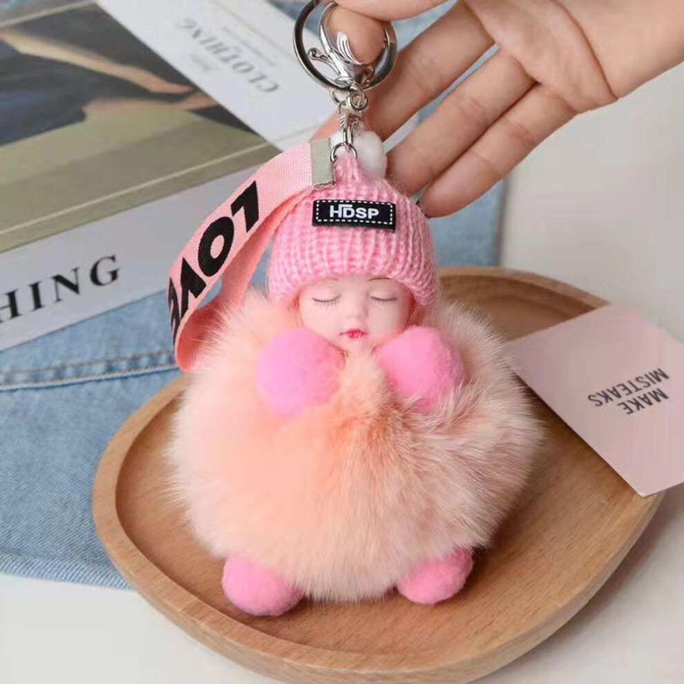 (Other) 9 CM Beauty For Lady Lovely Girl Bag Pendant Plush Doll Car Key Chain Pendant