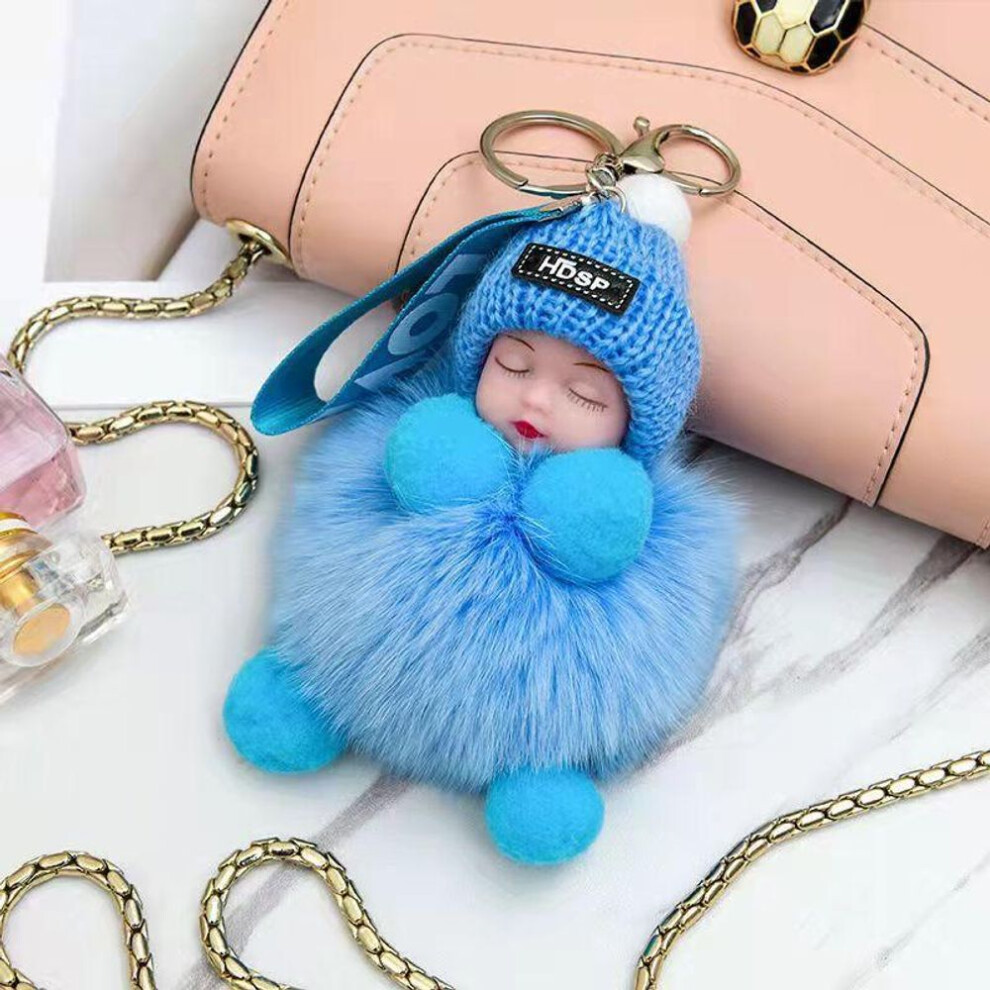 (Other) 9 CM Beauty For Lady Lovely Girl Bag Pendant Plush Doll Car Key Chain Pendant