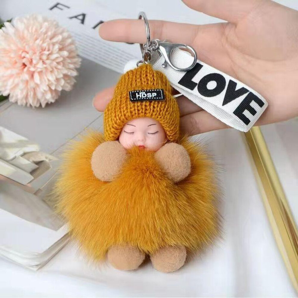 (Other) 9 CM Beauty For Lady Lovely Girl Bag Pendant Plush Doll Car Key Chain Pendant