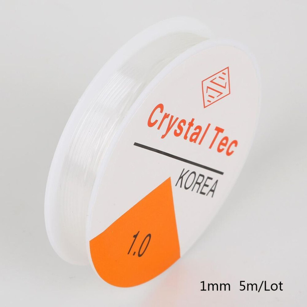 (1mm 5M) 0.4-1.0mm Transparent Elastic Crystal Line For Jewelry Making Beading Rope String Cord Thread