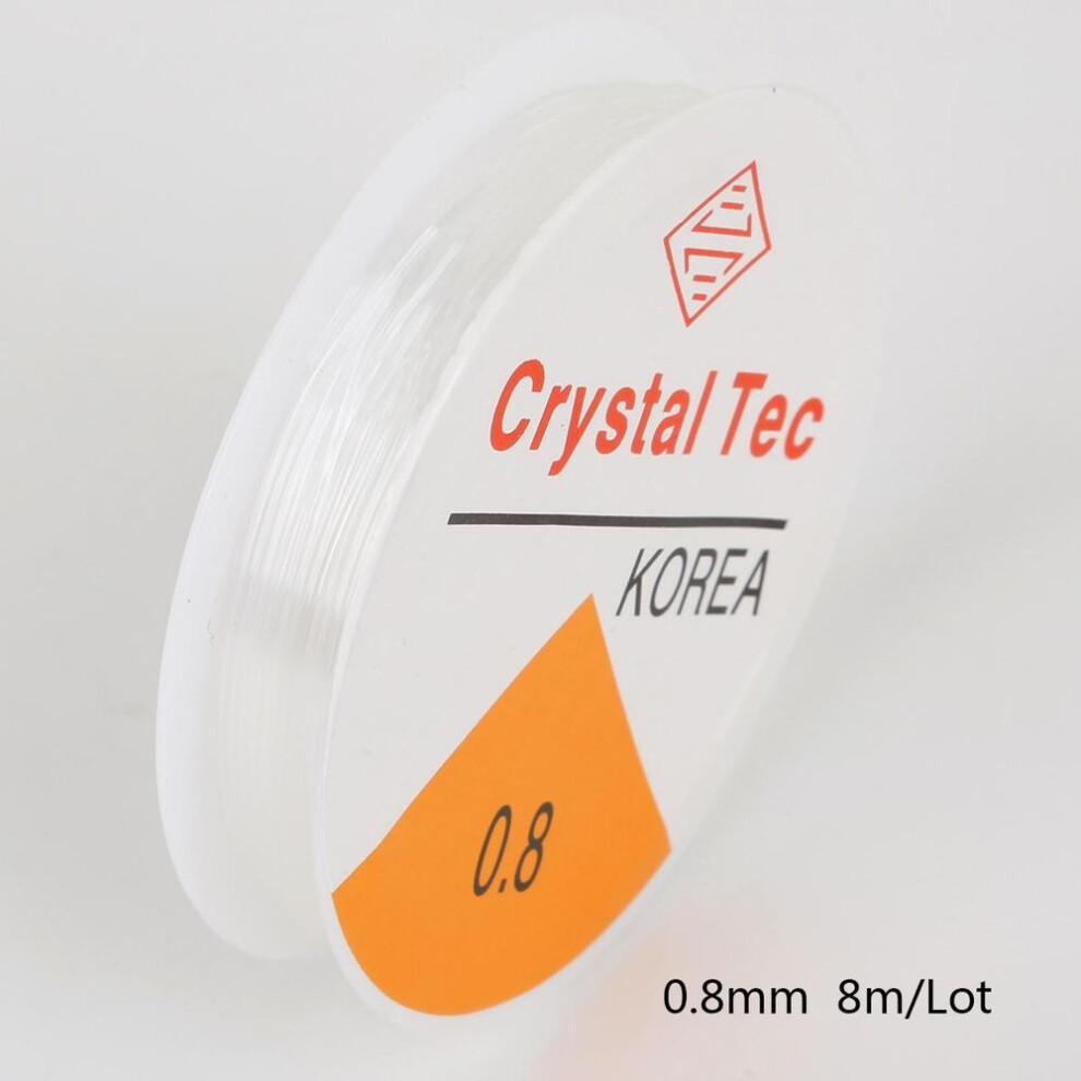 (0.8mm 5.5M) 0.4-1.0mm Transparent Elastic Crystal Line For Jewelry Making Beading Rope String Cord Thread