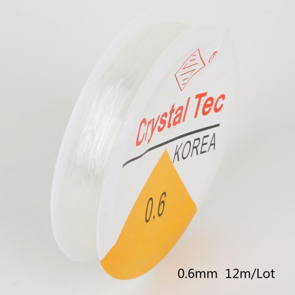 (0.6mm 12M) 0.4-1.0mm Transparent Elastic Crystal Line For Jewelry Making Beading Rope String Cord Thread