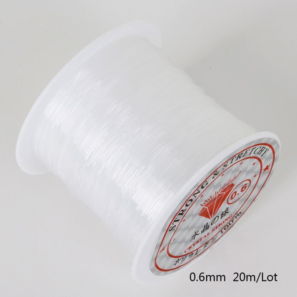 (0.6mm 15M) No Elasticity Transparent Non-stretch Fish Line Wire Nylon String Beading For Making Necklace Bracelet Diy Accessories