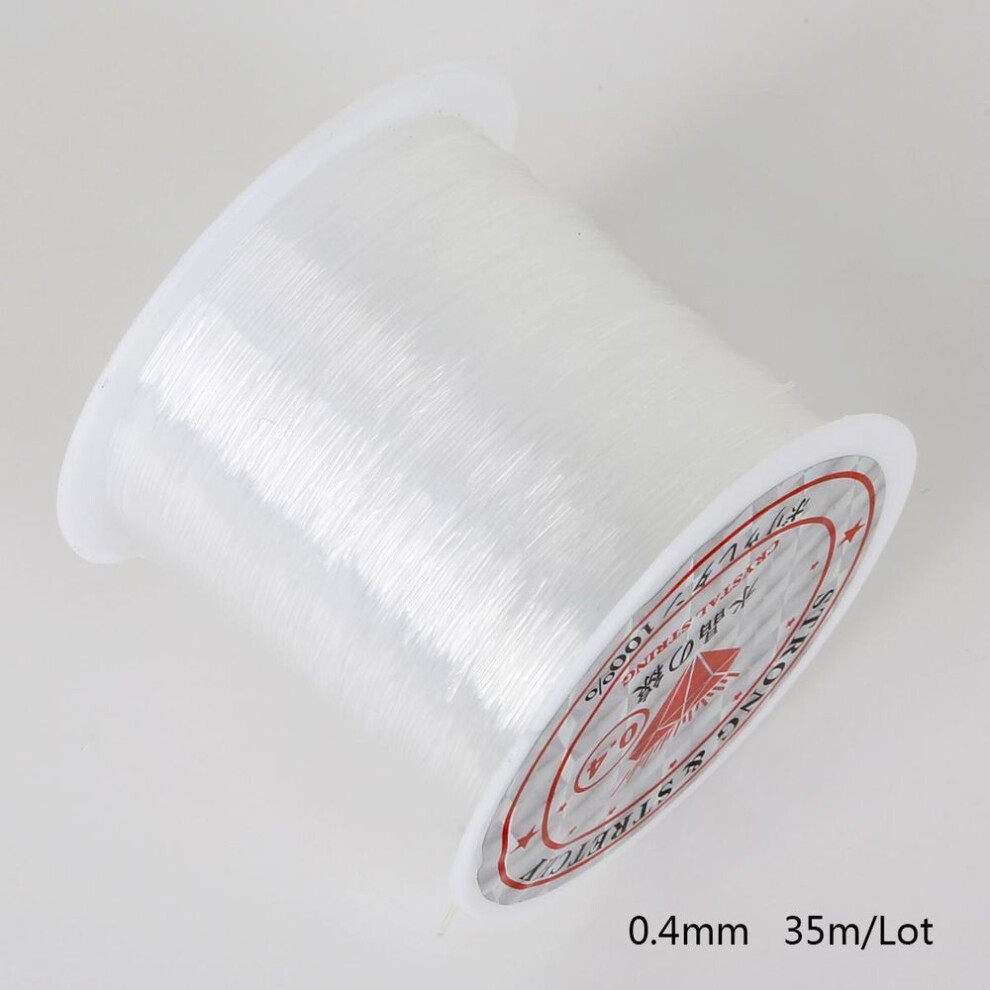 (0.4mm 35M) No Elasticity Transparent Non-stretch Fish Line Wire Nylon String Beading For Making Necklace Bracelet Diy Accessories