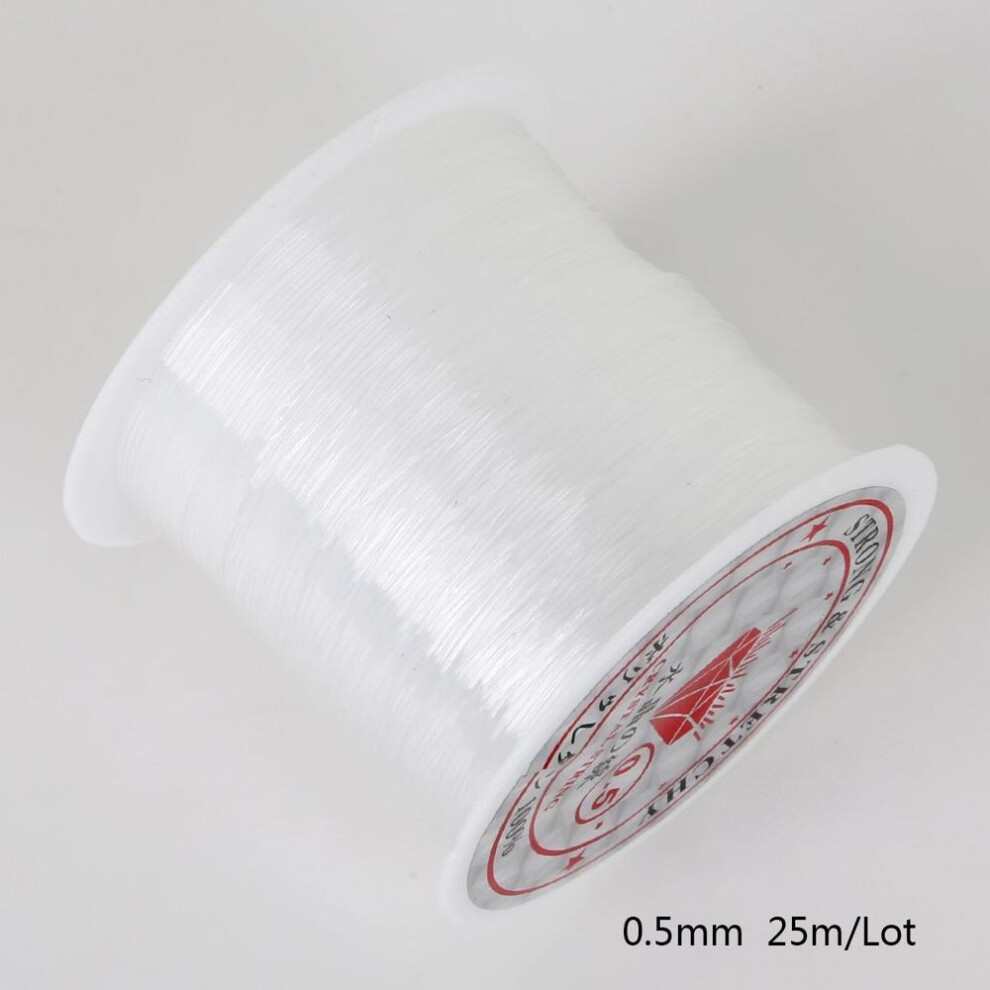 (0.5mm 20M) No Elasticity Transparent Non-stretch Fish Line Wire Nylon String Beading For Making Necklace Bracelet Diy Accessories