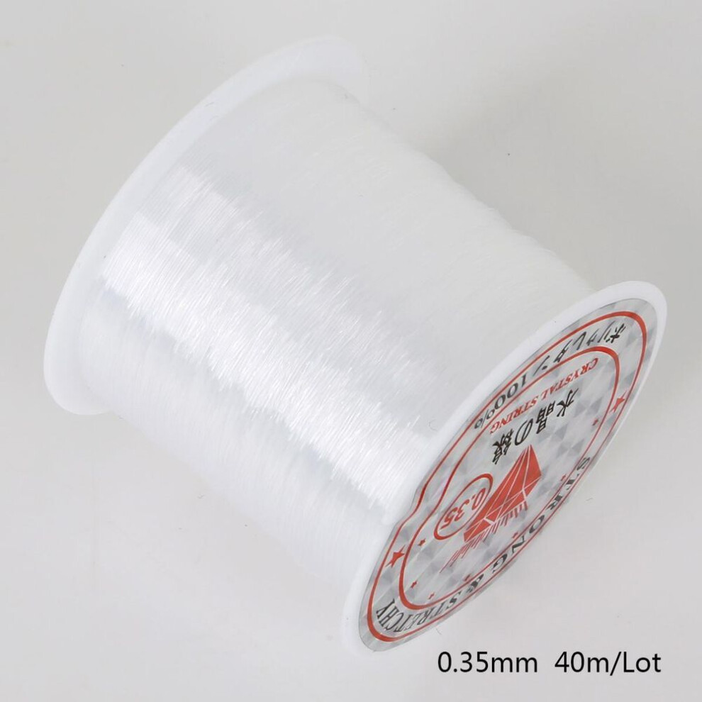 (0.35mm 40M) No Elasticity Transparent Non-stretch Fish Line Wire Nylon String Beading For Making Necklace Bracelet Diy Accessories