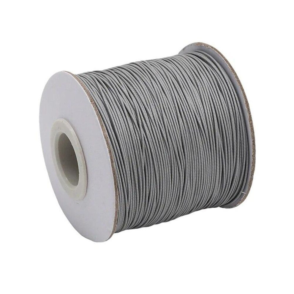 (grey) 10m/lot 20 Color Leather Line Waxed Cord Cotton Thread String Strap Necklace Rope For Jewelry Making Diy Bracelet Supplies