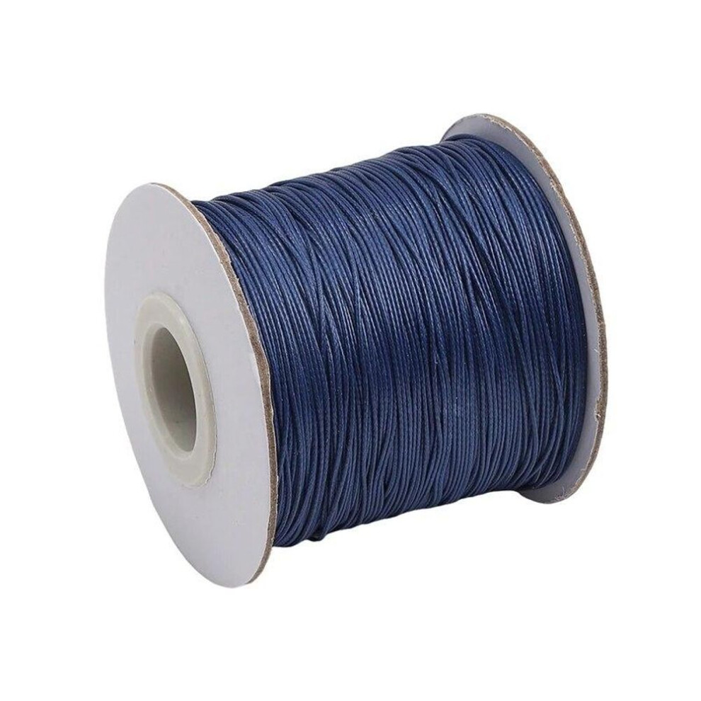 (imperial blue) 10m/lot 20 Color Leather Line Waxed Cord Cotton Thread String Strap Necklace Rope For Jewelry Making DIY Bracelet Supplies