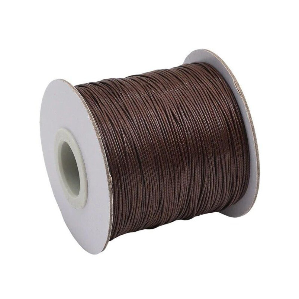 (chocolate brown) 10m/lot 20 Color Leather Line Waxed Cord Cotton Thread String Strap Necklace Rope For Jewelry Making Diy Bracelet Supplies