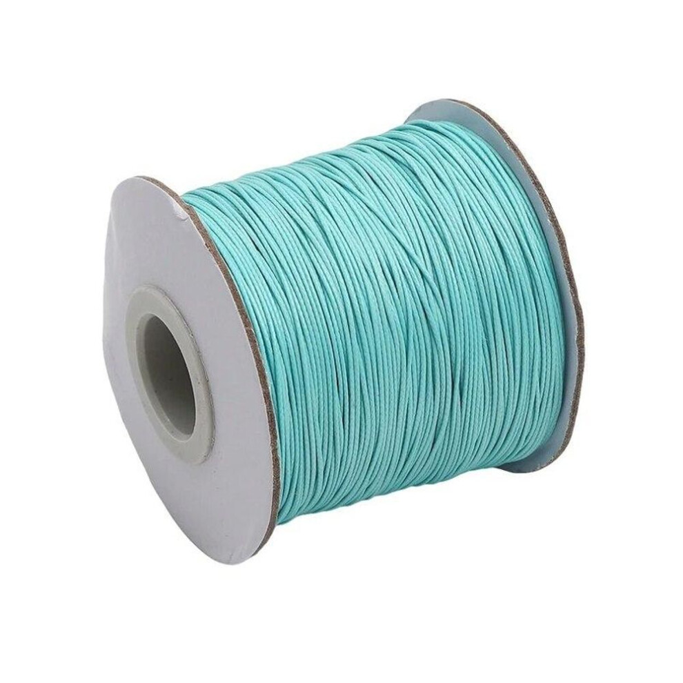 (blue) 10m/lot 20 Color Leather Line Waxed Cord Cotton Thread String Strap Necklace Rope For Jewelry Making Diy Bracelet Supplies