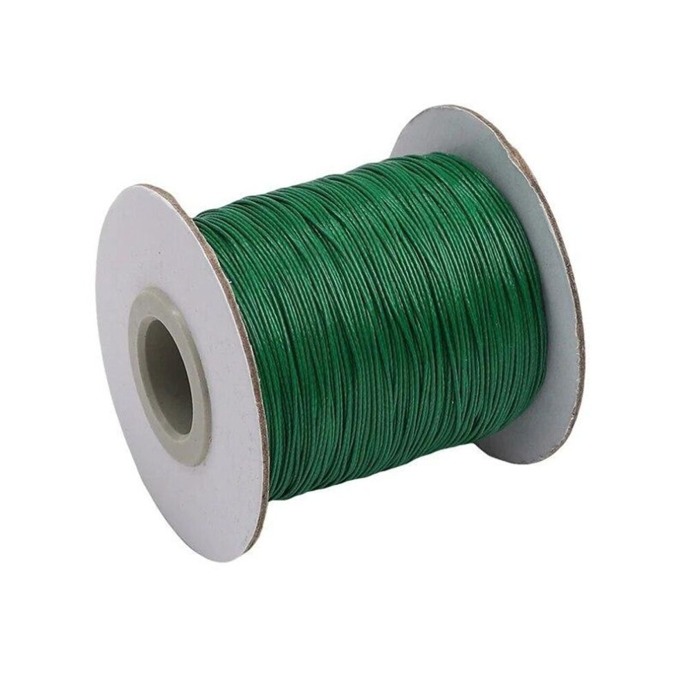 (green) 10m/lot 20 Color Leather Line Waxed Cord Cotton Thread String Strap Necklace Rope For Jewelry Making Diy Bracelet Supplies