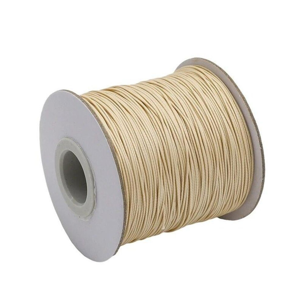 (khaki) 10m/lot 20 Color Leather Line Waxed Cord Cotton Thread String Strap Necklace Rope For Jewelry Making Diy Bracelet Supplies