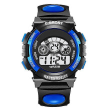 (As show, One size) Luminous Waterproof Watches For Children Students Dial Electronic Watch Multi-function Wrist Watch For Boys And Girls