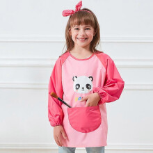 (XXL, One size) Children Art Smock Kids Painting Aprons Long Sleeve With Pockets Waterproof Age3-12years
