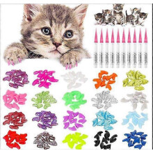 (XL, One size) Pet Nail Cover Cat Nail Cover Dog Nail Cover Cat Claw Cover Anti Scratch Cover (6 Pack) Glue Delivery