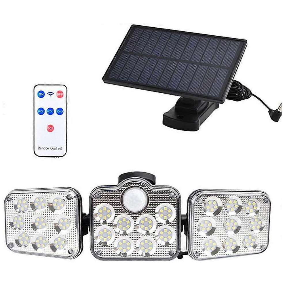 (Colour, One size) Solar Wall Light Outdoor Courtyard Human Body Induction Lamp Home Garage Street Light Wide Angle Illumination Lamp-image-OPC-PG57K9V-NEW