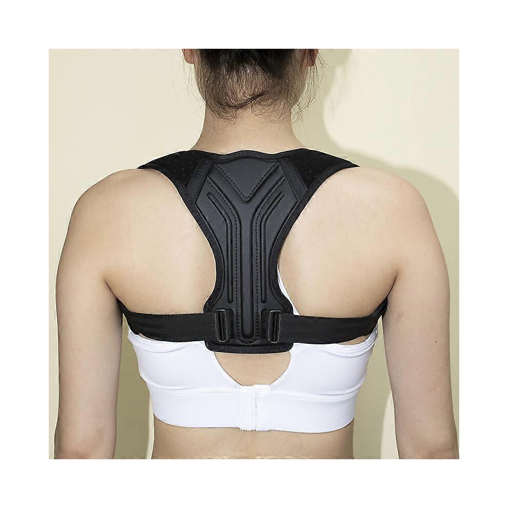 Spiez Blue (L, One Size) Posture Corrector Brace, Back Armpit Pads To Relieve Back Pain