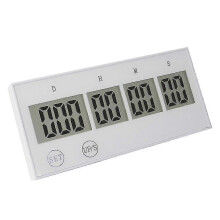 (White, One size) Reusable Countdown Clock For All Of The Big Events In Your Life| Up To 999 Day Countdown Timer