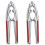 (Red, One size) Walnut Nutcrackers Metal Nut Shell Openers Nut Shell Breakers Crackers Kitchen Tools With Non-slip Handle 1