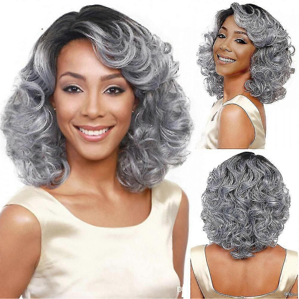 Spiez (As Show, One Size) Fash Women Gradient Short Y Wig H Wigs Iece Wig