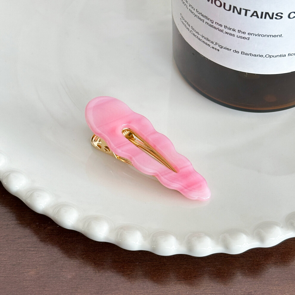 (Striped Pink) And Elegant Chic Large Hair Claw Clips In Unique Cloud And Geometric Girls Styles For-image-OPC-PG57QBD-NEW