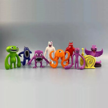 (9 Group A) Garden Whimsical Banban Anime Model Figures Set Of 9 Cute Collectibles Play For