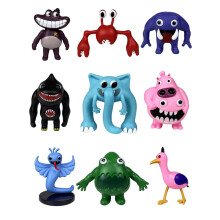 (9 Group B) Garden Whimsical Banban Anime Model Figures Set Of 9 Cute Collectibles Play For