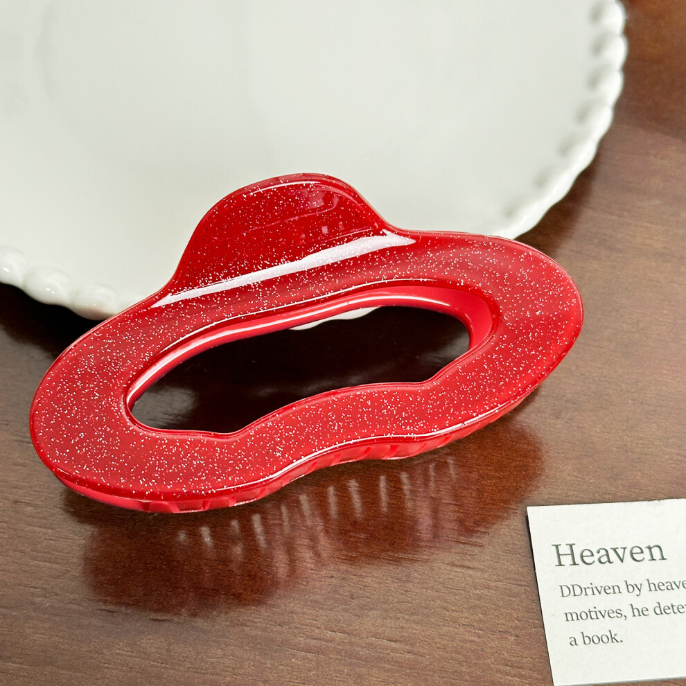 (Red Cloud) Premium Hair Minimalist Clips In Bright Colors With Unique Styles Everyday Fashion For-image-OPC-PG57QQV-NEW