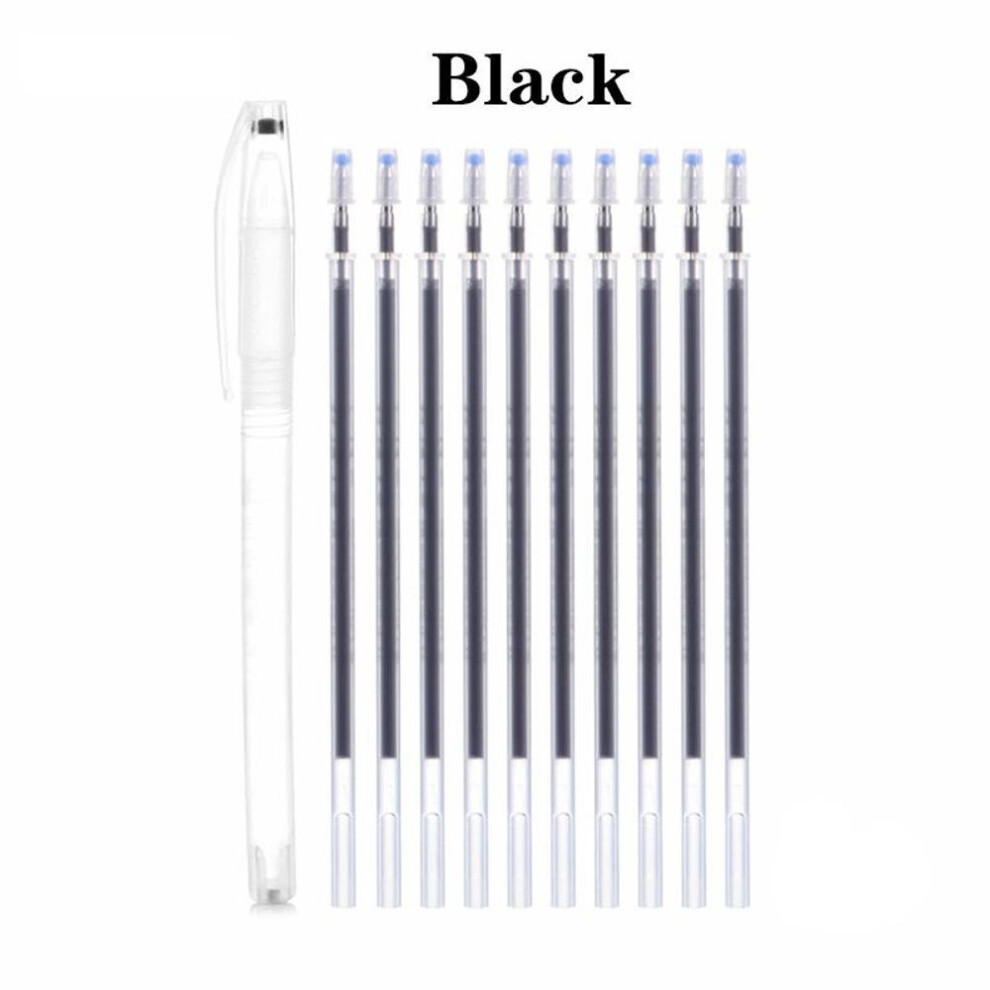 (black) 1set Heat Wrap Fade Out Fabric Markers Pencil High Temperature Disappearing Marker Pens Sewing Drawing Lines Accessories